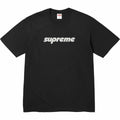 Supreme Italic Logo Black Cotton Tee
