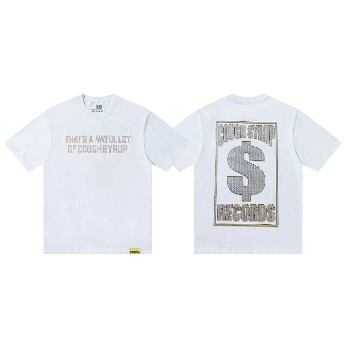 That's A Awful Lot Of Cough Syrup Records T-Shirt - White