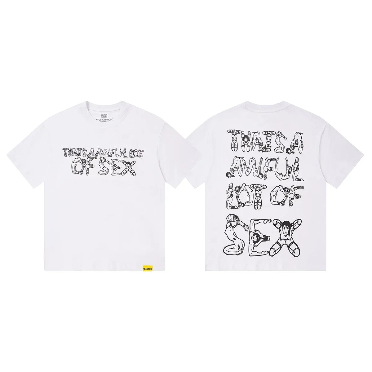 That's A Awful Lot Of Sex Graphic T-Shirt - White