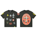 That's A Awful Lot Of Cough Syrup MC Patchwork T-Shirt - Charcoal