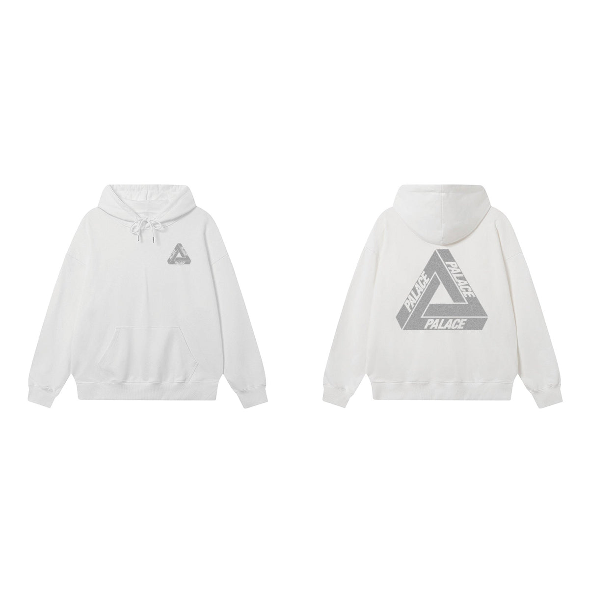 Palace White Metallic Tri-Ferg Hoodie