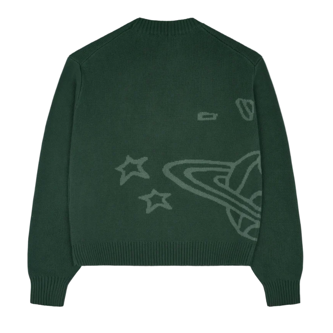 Broken Planet Market Knit Sweater Forest Green