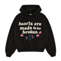 BROKEN PLANET MARKET 'HEARTS ARE MADE TO BE BROKEN' HOODIE (SOOT BLACK)
